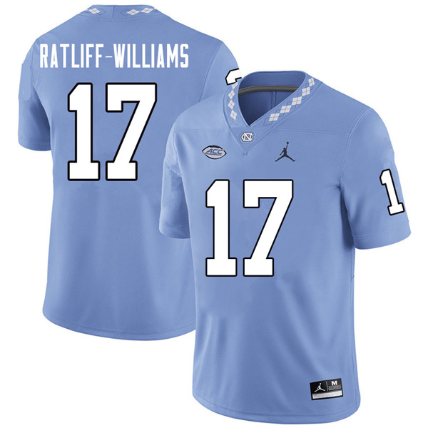 Jordan Brand Men #17 Anthony Ratliff-Williams North Carolina Tar Heels College Football Jerseys Sale